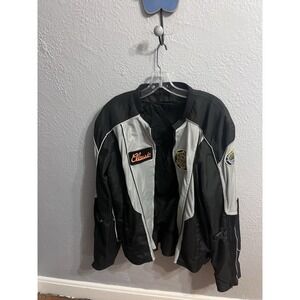 Men Harley Davidson Black & Gray Rain Jacket Full Zip Size Description The Drago